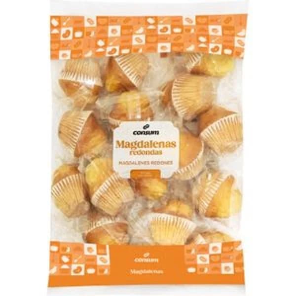 Magdalenas Redondas Bolsa 15 Unidades - 0.54 kg - Imagen del producto en Findit