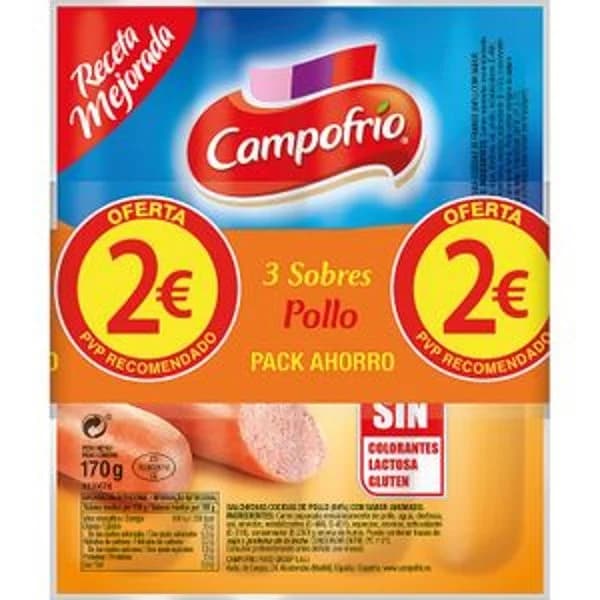 Salchicha de Pollo Sabor Ahumado - 0.51 kg - Imagen del producto en Findit