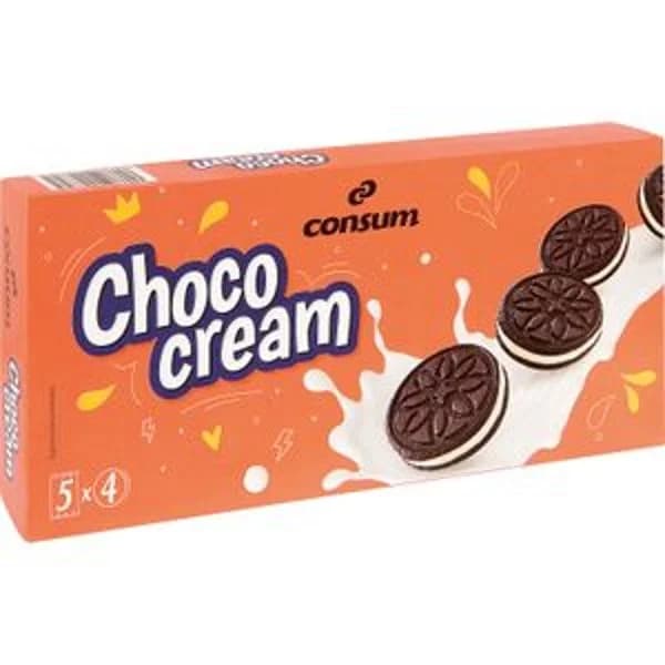Galletas Chococream 5 packs de 4 unidades - 0.22 kg - Imagen del producto en Findit