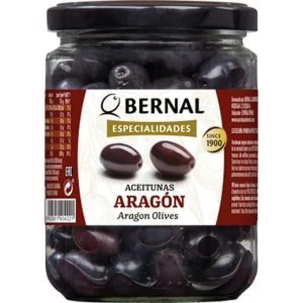 Aceitunas Negras Aragón Frasco - 0.25 kg - Imagen del producto en Findit