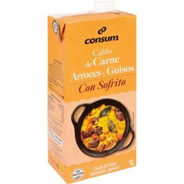 Caldo de Carne Arroces y Guisos con Sofrito - 1 l - Imagen del producto en Findit
