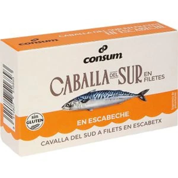 Filetes de Caballa Sur en Escabeche Lata - 0.08 kg - Imagen del producto en Findit