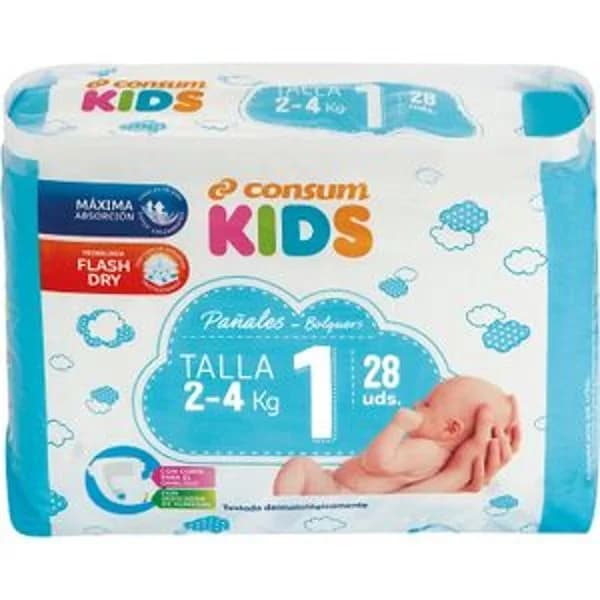 Pañal Talla 1 - 27.5 ud - Imagen del producto en Findit