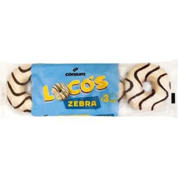 Loco's Zebra 3 Unidades - 0.13 kg - Imagen del producto en Findit