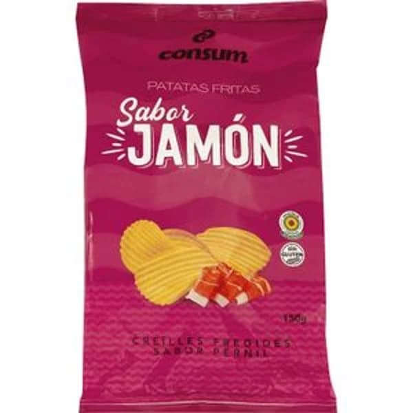 Patatas Sabor Jamón Bolsa - 0.15 kg - Imagen del producto en Findit