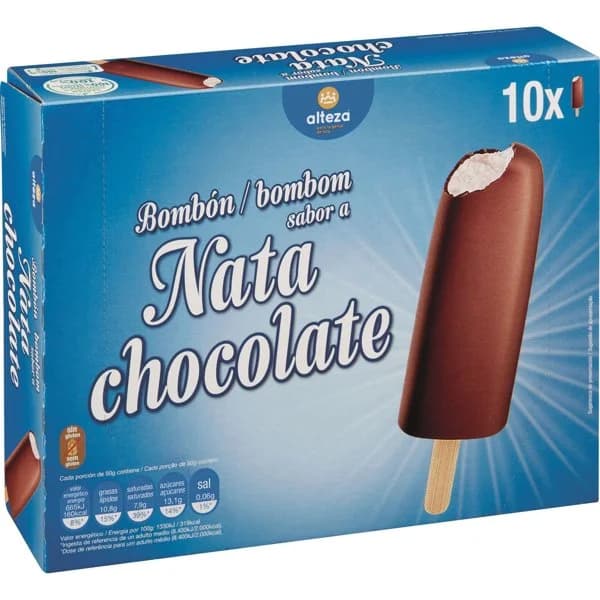 Helado Bombón Nata y Chocolate 10UD - 1 ud - Imagen del producto en Findit