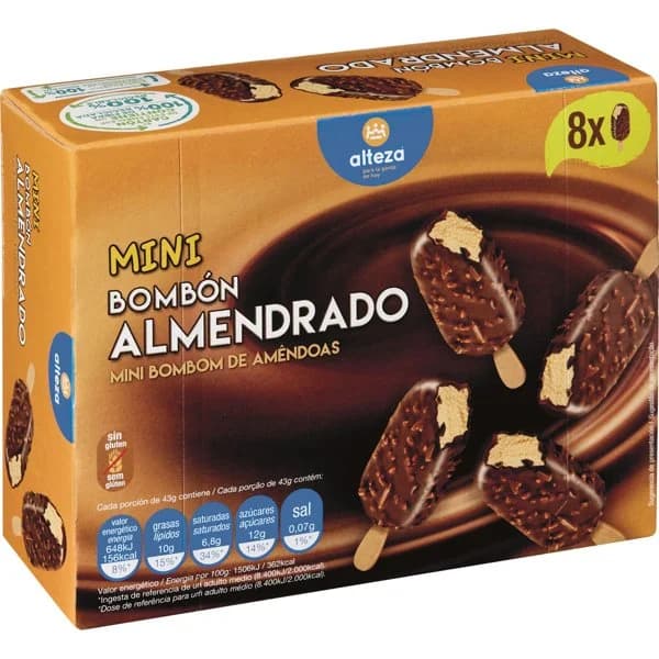 Helado Bombón Mini Almendrado - 0.48 l - Imagen del producto en Findit