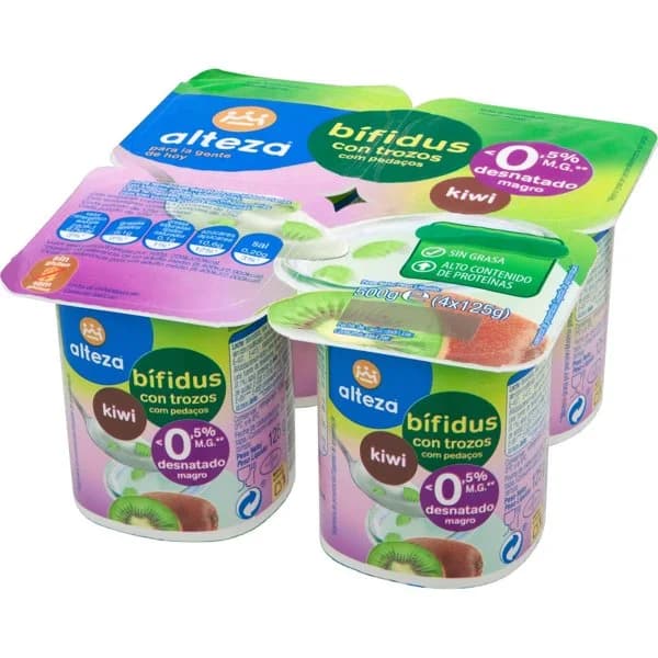 Yogur Bifidus Con Kiwi Desnatad 0% - 0.5 kg - Imagen del producto en Findit