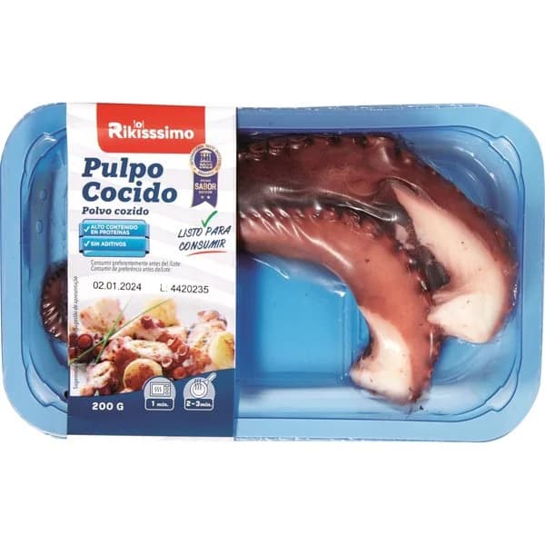 Pulpo Cocido Patas - 0.2 kg - Imagen del producto en Findit