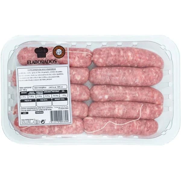Longaniza Blanca Casera - 0.45 kg - Imagen del producto en Findit