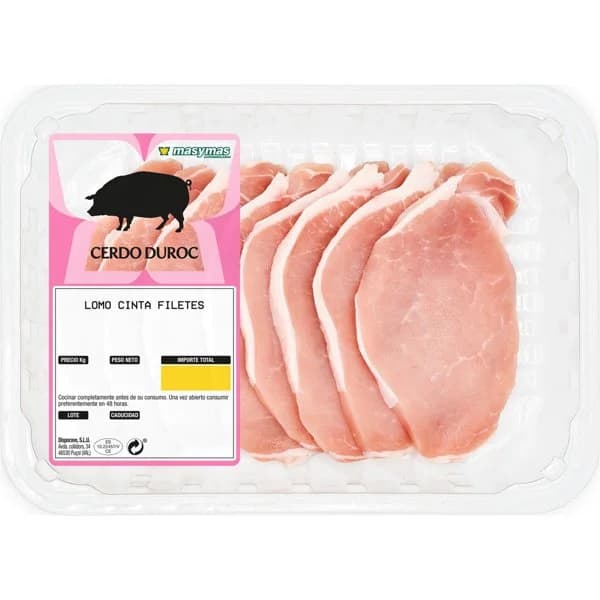 Lomo Cinta 50% Duroc - 0.5 kg - Imagen del producto en Findit