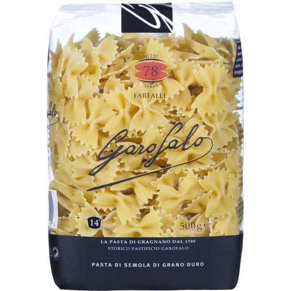 Pasta Farfalle - 0.38 kg - Imagen del producto en Findit