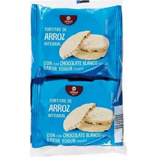 Tortita Arroz Integral Yogur Con Chocolate Blanco - 0.12 kg - Imagen del producto en Findit