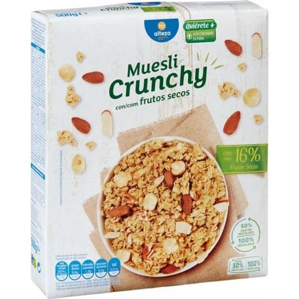 Muesli Crujiente de Frutos Secos - 0.5 kg - Imagen del producto en Findit