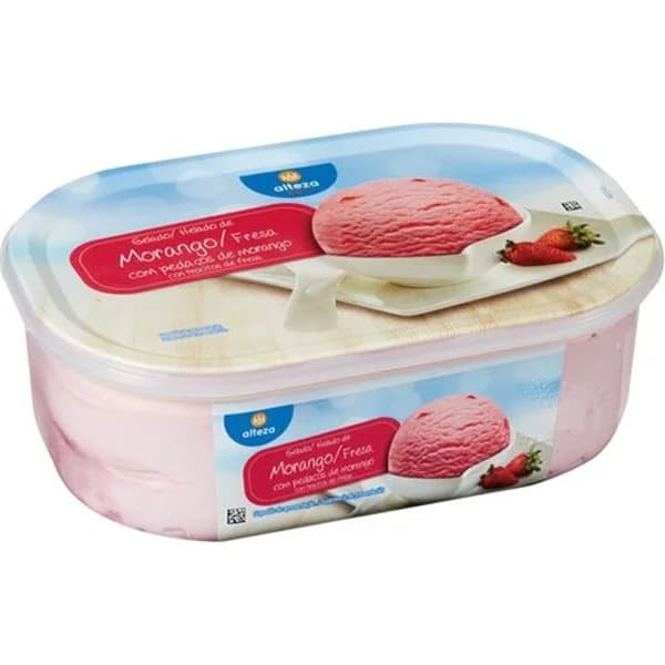 Helado Tarrina Fresa Con Trozos - 1 ud - Imagen del producto en Findit