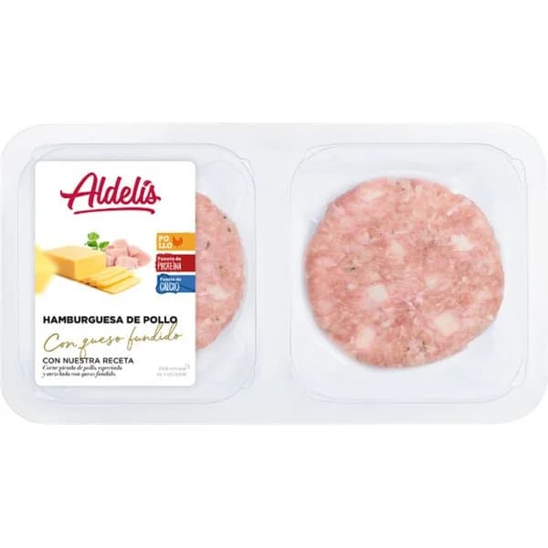 Hamburgesas de Pollo Con Queso Fundido - 0.32 kg - Imagen del producto en Findit
