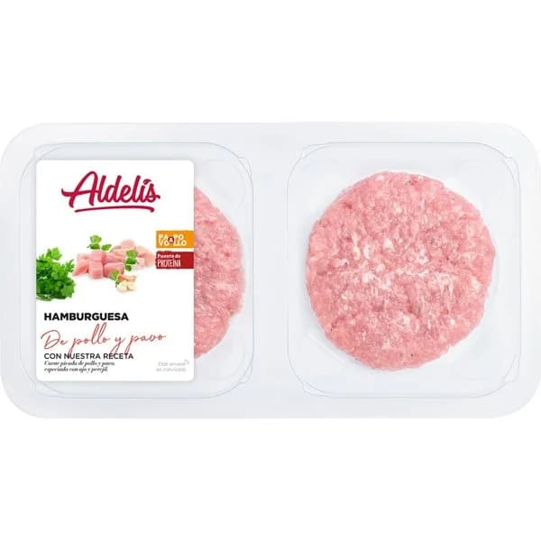 Hamburguesa Pollo y Pavo - 0.32 kg - Imagen del producto en Findit