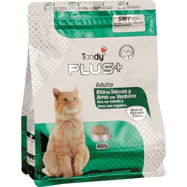 Comida Gato Salmón Fresco-Arroz - 0.8 kg - Imagen del producto en Findit