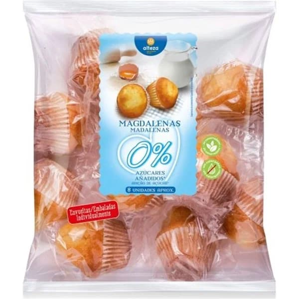 Magdalenas 0% Azucar Añadido - 0.24 kg - Imagen del producto en Findit