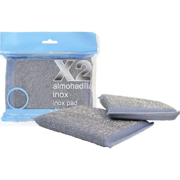 Estropajo Almohadilla Acero Inoxidable - 2 ud - Imagen del producto en Findit