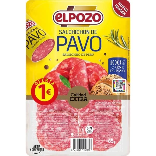 Salchichon de Pavo - 0.07 kg - Imagen del producto en Findit