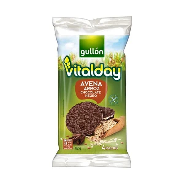Tortita de Arroz y Avena con Chocolate 82G - 0.08 kg - Imagen del producto en Findit