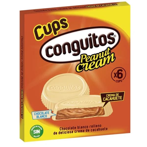 Snack Chocolate Blanco Conguitos Cups Cream 34G - 0.03 kg - Imagen del producto en Findit