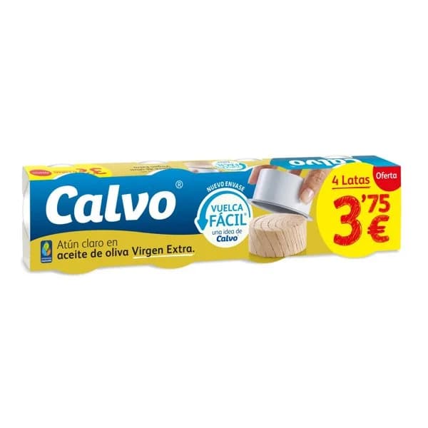 Atún Claro en Aceite de Oliva Virgen Extra 4 x 65G - 0.26 kg - Imagen del producto en Findit