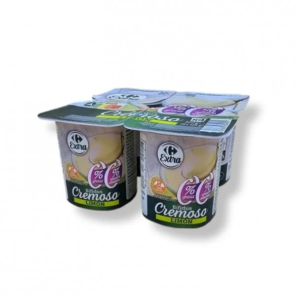 Bífidus cremoso con limón Carrefour Extra pack de 4 unidades de 125 g. - 0.5 kg - Imagen del producto en Findit