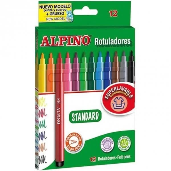 Rotuladores Alpino 12 ud - 12.11 ud - Imagen del producto en Findit