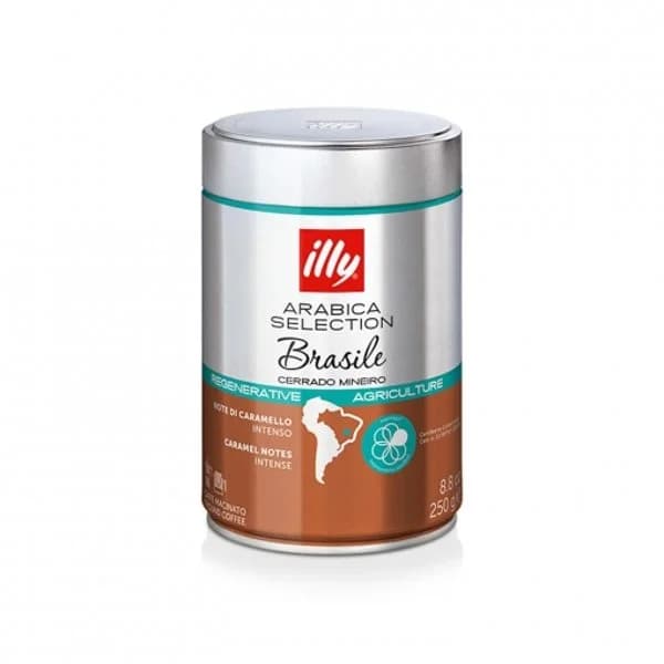 Café molido Brasil Selección Arábica Illy Lata 250 g. - 0.25 kg - Imagen del producto en Findit