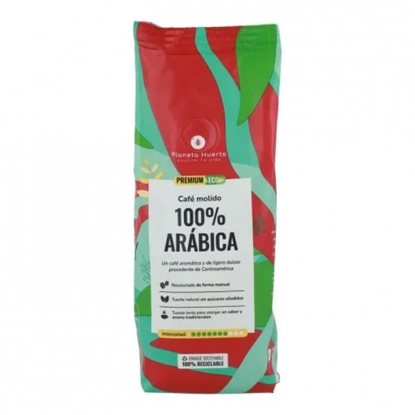 Café molido natural 100% arábica ecológico Planeta Huerto 250 g. - 0.25 kg - Imagen del producto en Findit