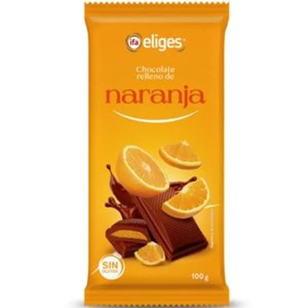 Chocolate relleno de naranja 100 g - 0.1 ud - Imagen del producto en Findit