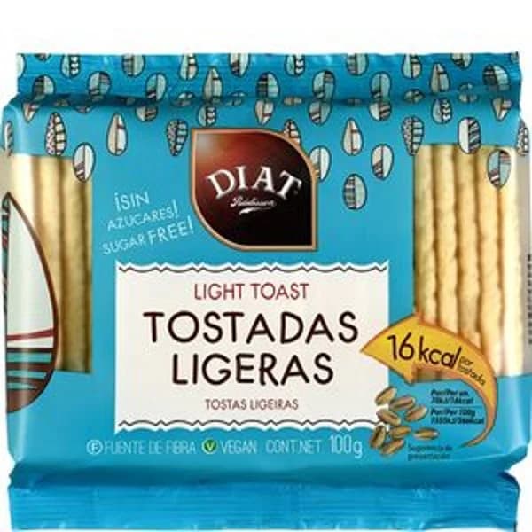 Tostadas ligeras 100 g - 0.1 kg - Imagen del producto en Findit