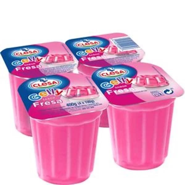 Gelatina de Fresa 4x100 g - 0.4 kg - Imagen del producto en Findit