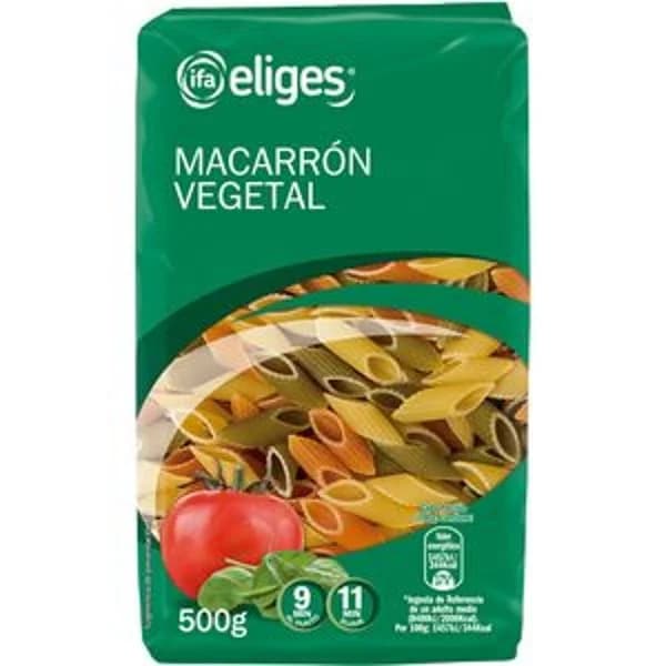 Macarron vegetal 500 g - 0.38 kg - Imagen del producto en Findit