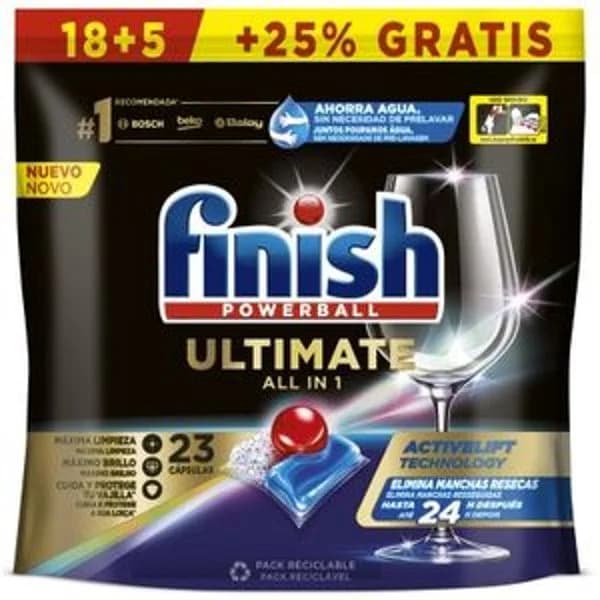 Lavavajillas máquina pastillas 23 lavados - 19.73 ud - Imagen del producto en Findit