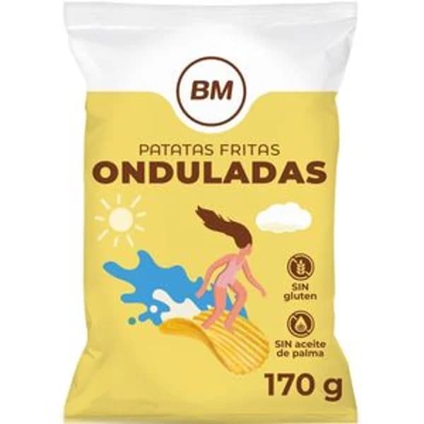 Patatas fritas onduladas 150 g - 0.15 kg - Imagen del producto en Findit
