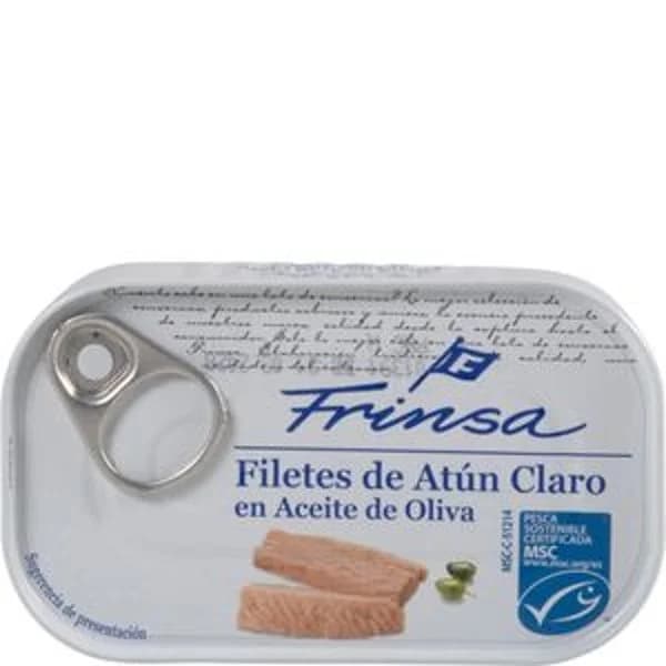 Atún claro filetes en aceite de oliva 111 g - 0.08 kg - Imagen del producto en Findit
