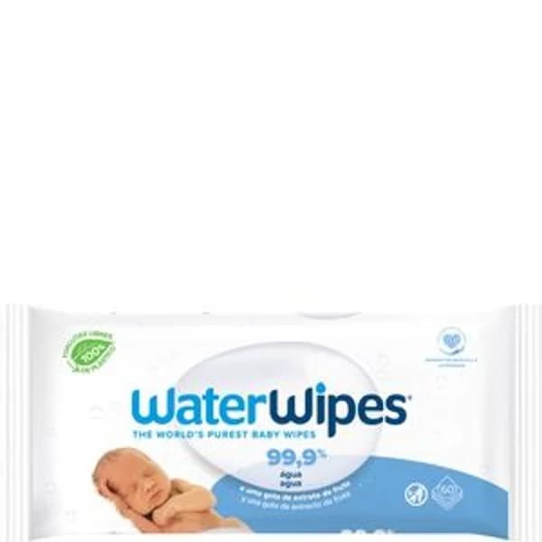 Toallitas bebé 99,9% agua 60 unidades - 64.17 ud - Imagen del producto en Findit