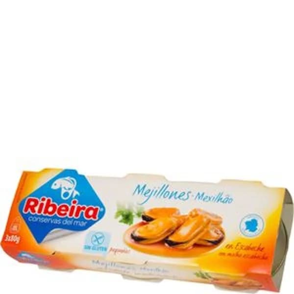 Mejillón en escabeche 3x80 g - 0.1 kg - Imagen del producto en Findit