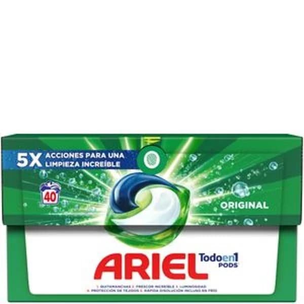 Detergente líquido pods 40 lavados - 1 ud - Imagen del producto en Findit