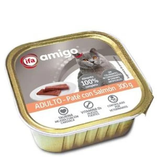 Paté para gatos con salón 300 g - 0.3 kg - Imagen del producto en Findit