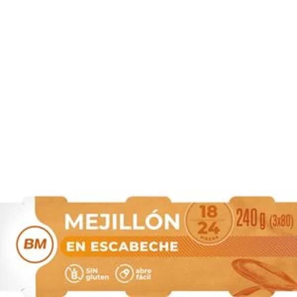 Mejillón en escabeche 18/24 3x80 g - 0.13 kg - Imagen del producto en Findit