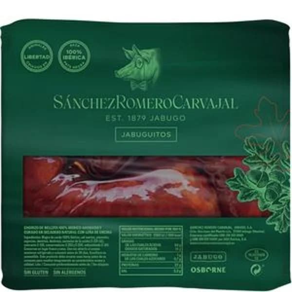 Chorizo de cerdo ibérico 250g - 0.25 kg - Imagen del producto en Findit