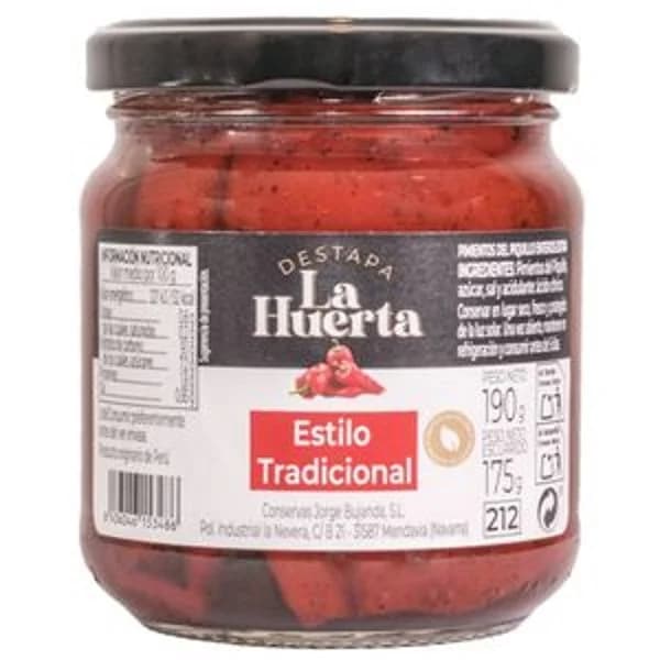 Pimiento del piquillo entero extra 190 g - 0.17 kg - Imagen del producto en Findit