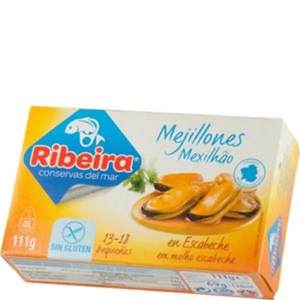 Mejillón en escabeche 13/18 111 g - 0.07 kg - Imagen del producto en Findit