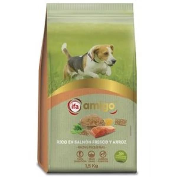Pienso razas pequeñas con salmón y arroz 1,5 kg - 1 ud - Imagen del producto en Findit