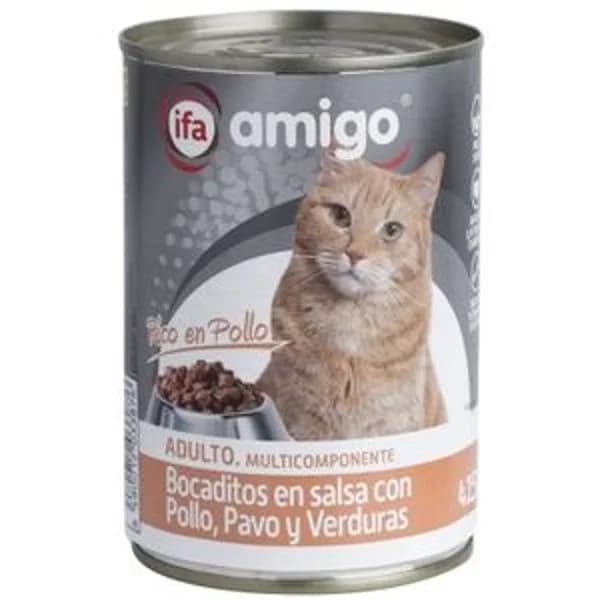 Bocaditos en salsa con pollo pavo y verduras 415 g - 0.41 kg - Imagen del producto en Findit