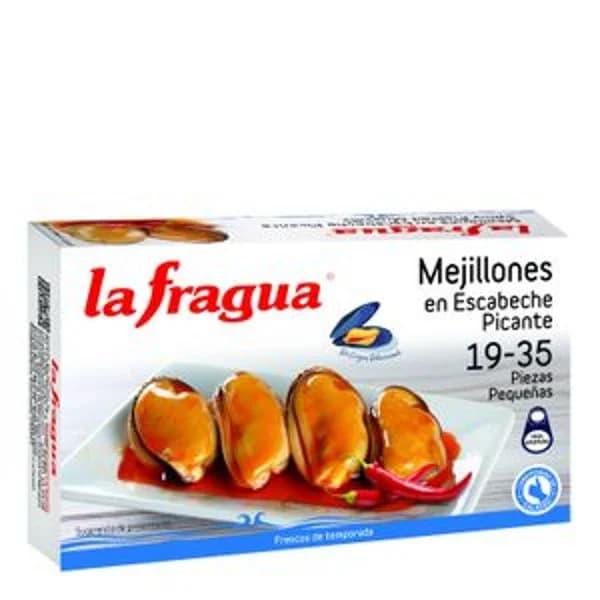 Mejillón en escabeche picante 19/35 111 g - 1 ud - Imagen del producto en Findit